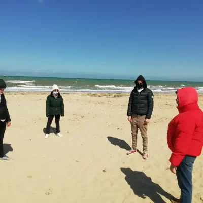 Séance de sophro sur la plage de Coursseules-sur-mer